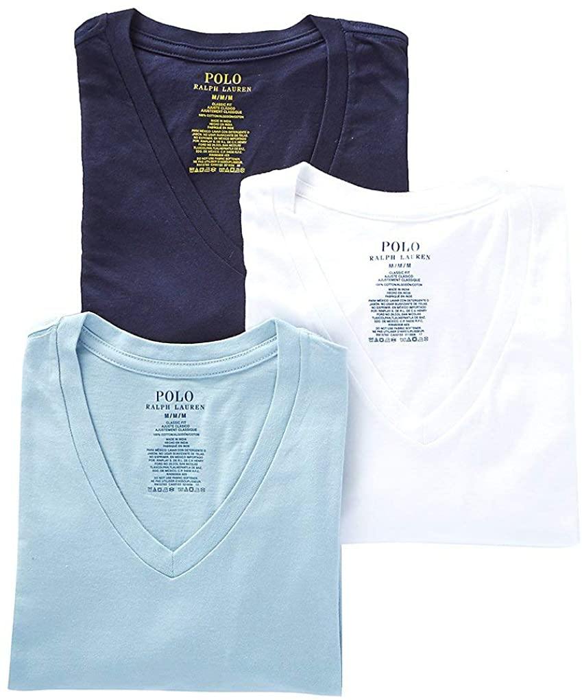 Polo Ralph Lauren Men's Classic Fit w/Wicking 3-Pack V-Necks