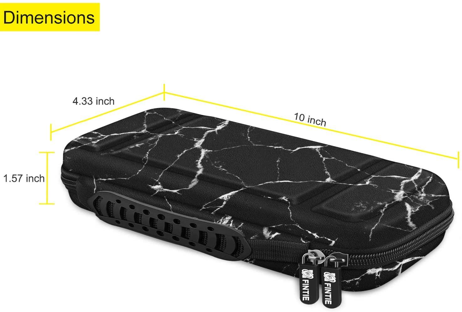 Fintie Carry Case for Nintendo Switch - [Shockproof] Hard Shell Protective Cover Travel Bag w/10 Game Card Slots - JOY2ESpree