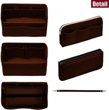 
                        
                          Load image into Gallery viewer, Purse Organizer Insert with Zipper Felt Bag Organizer Handbag Organizer Insert Bag In Bag Organizer
                        
                      