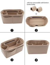 
                        
                          Cargar imagen en el visor de la galería, Felt Purse Organizer Insert Zipper Pocket with Two Removeable Bottle Holder
                        
                      
