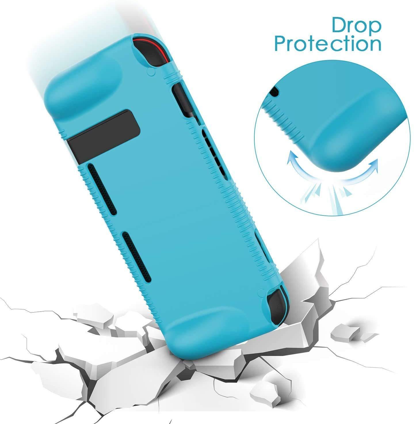 Semeving for Nintendo Switch Case with Tempered Glass Screen Protector for Boy/Girl/Men/Woman/Kids(Black with Screen Protector) … - JOY2ESpree