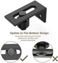 
                        
                          Load image into Gallery viewer, Homlux Heavy Duty Sliding Barn Door Floor Guide,Adjustable Roller,Wall Mount System,Flush Bottom Design,Floor and Door Panel Non-Damage(Floor Guide-3)
                        
                      