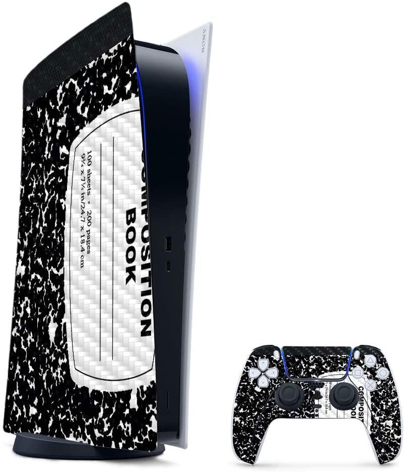 MightySkins Carbon Fiber Skin Compatible with PS5 / Playstation 5 Digital Edition Bundle - JOY2ESpree