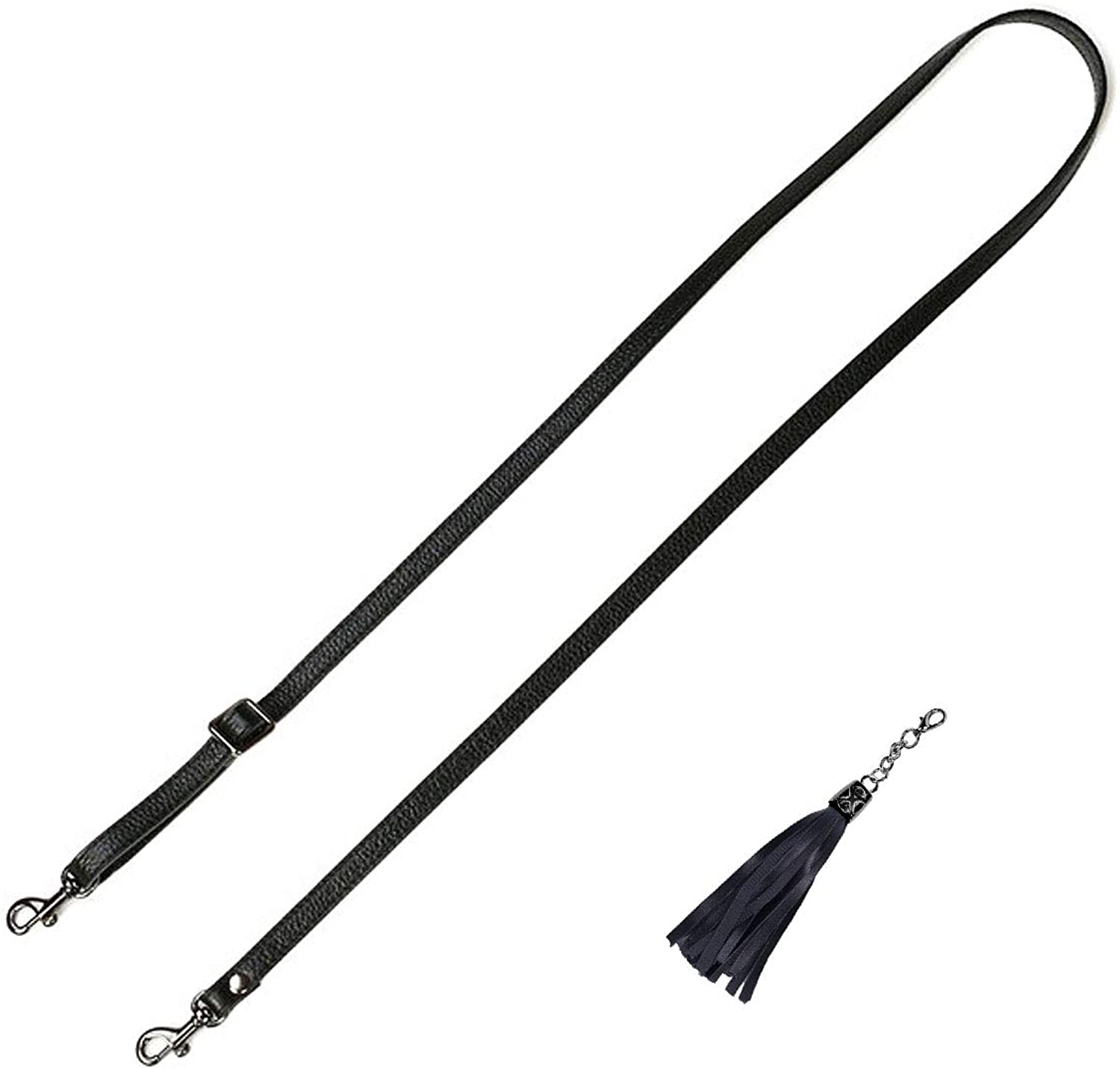 VanEnjoy Adjustable Genuine Leather Crossbody Straps Replacement - Width 1/2“, Length 25”-51”
