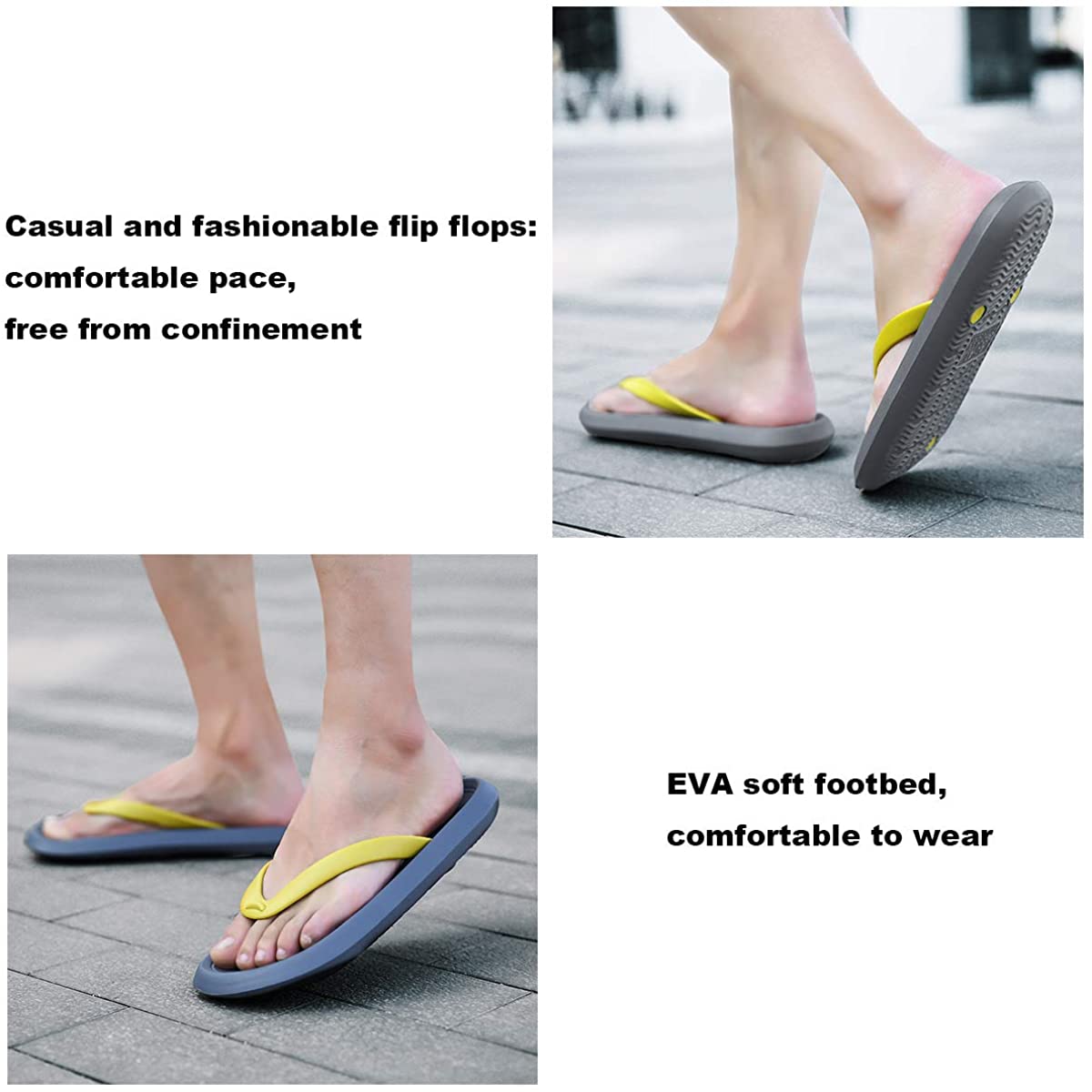 ChayChax Men’s Women’s Flip Flops Lightweight Thong Sandals Summer Beach Pool Shower Slippers