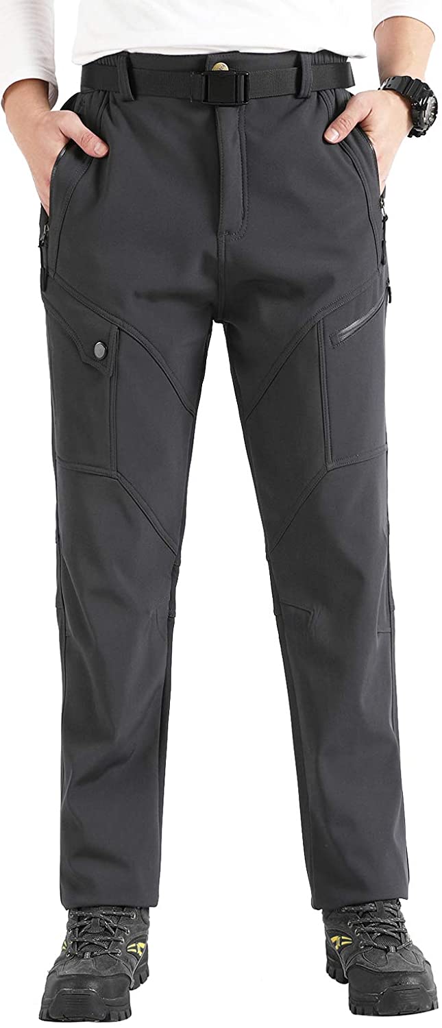 Singbring Men's Outdoor Windproof Waterproof Hiking Ski Snow Pants