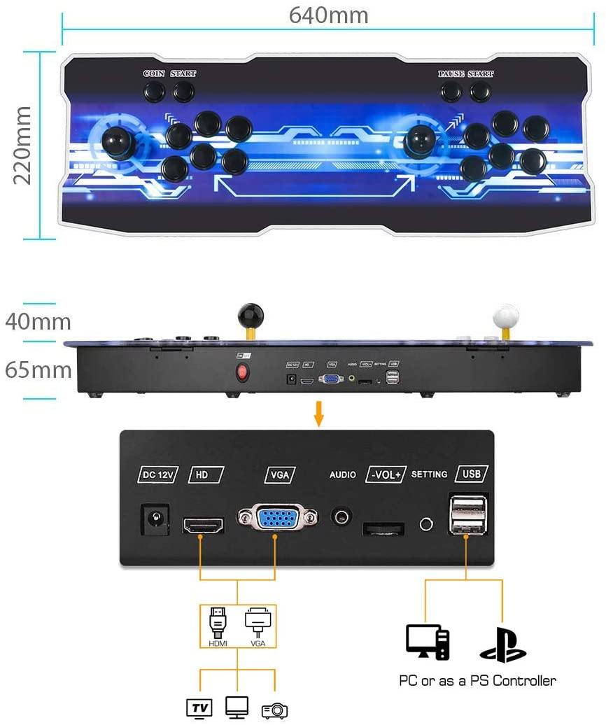 3D Pandora Games Arcade Game Console - 8000 Games Installed - JOY2ESpree
