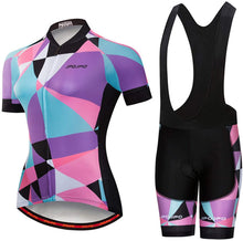 
                        
                          Muat gambar ke penampil Galeri, Women's Cycling Clothing Short Sleeve Bike Jersey Sets Bib Shorts Summer Cycling Sets Reflective
                        
                      