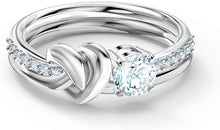 
                        
                          Load image into Gallery viewer, SWAROVSKI Women's Lifelong Heart Ring Collection, Rose Gold Tone &amp; Rhodium Finish, Clear Crystals - JOY2ESpree
                        
                      