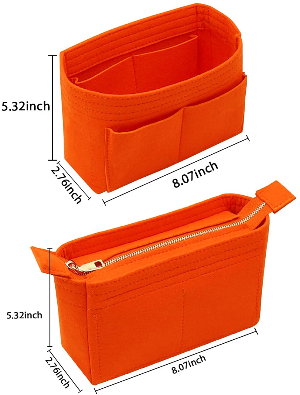 LEXSION Organizer,Bag Organizer,Insert purse organizer with 2 packs in one set fit LV NeoNoe Noé Series perfectly
