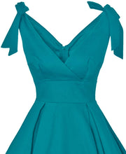 
                        
                          Muat gambar ke penampil Galeri, GownTown Women's 1950s V-Neck Bowknot Swing Cocktail Dress
                        
                      