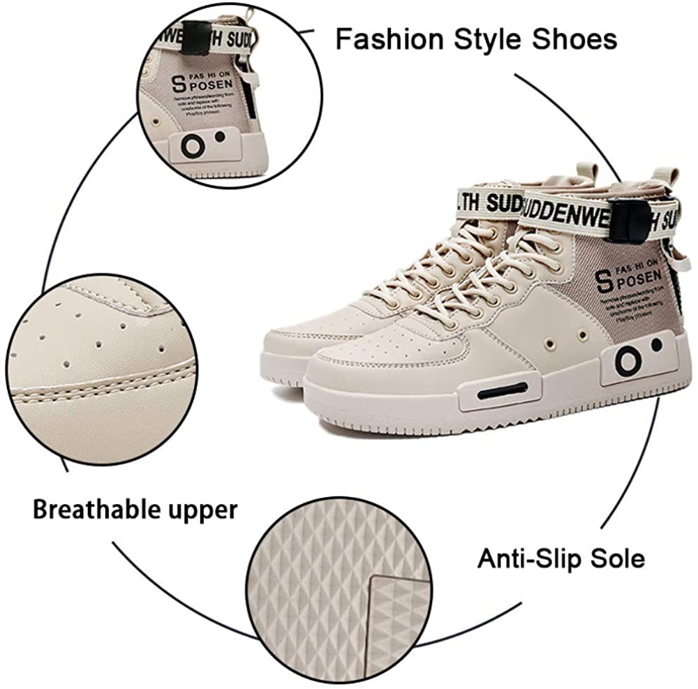 XIDISO Fashion Mens Women Sneakers High and Low Top Walking Shoes Sport Athletic Casual Shoe for Men