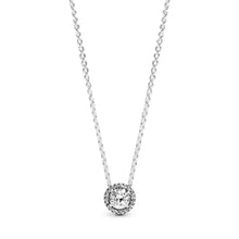 
                        
                          Load image into Gallery viewer, Pandora Jewelry Round Sparkle Halo Cubic Zirconia Necklace in Sterling Silver, 17.7" - JOY2ESpree
                        
                      