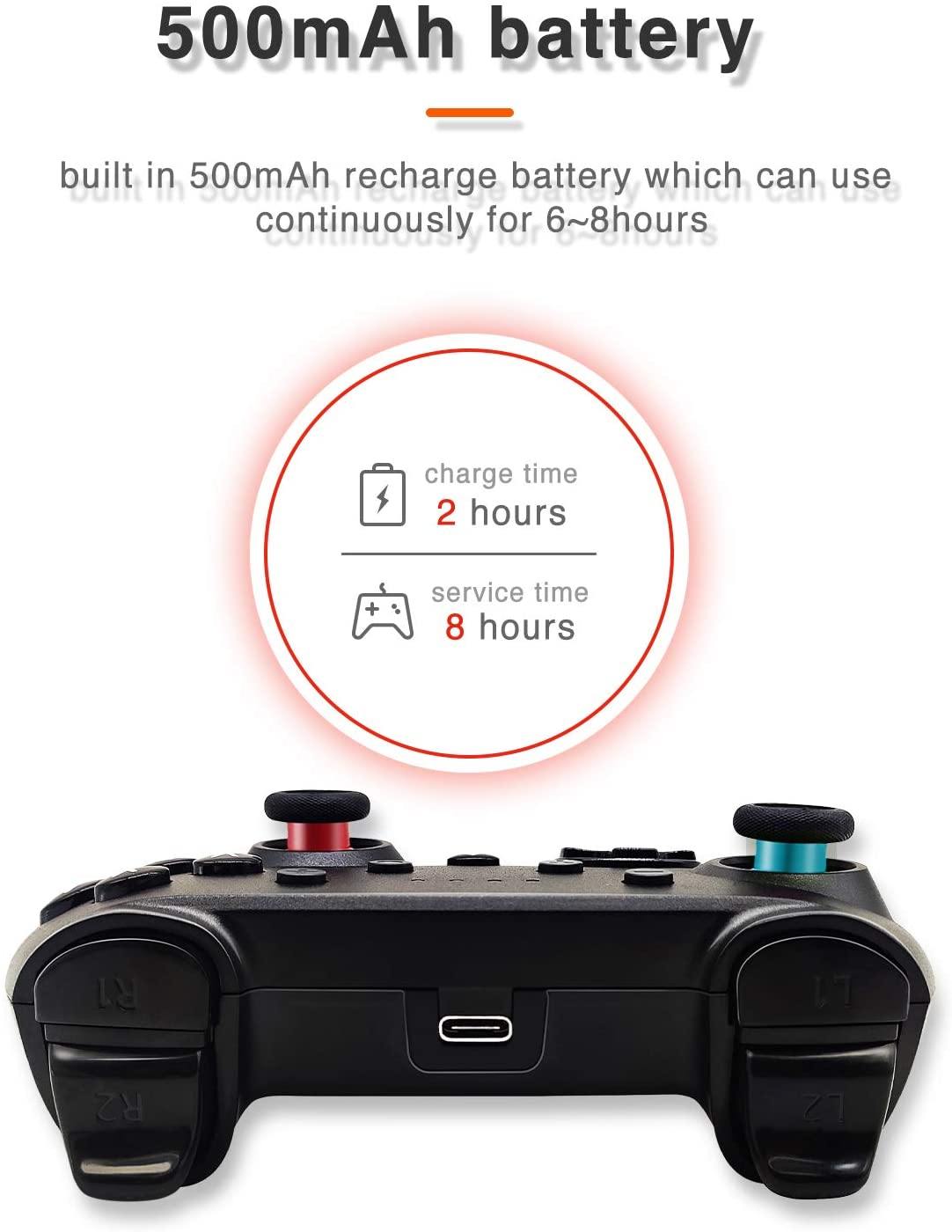 Wireless Switch Pro Controller for Nintendo Switch with Adjustable Turbo Function - JOY2ESpree