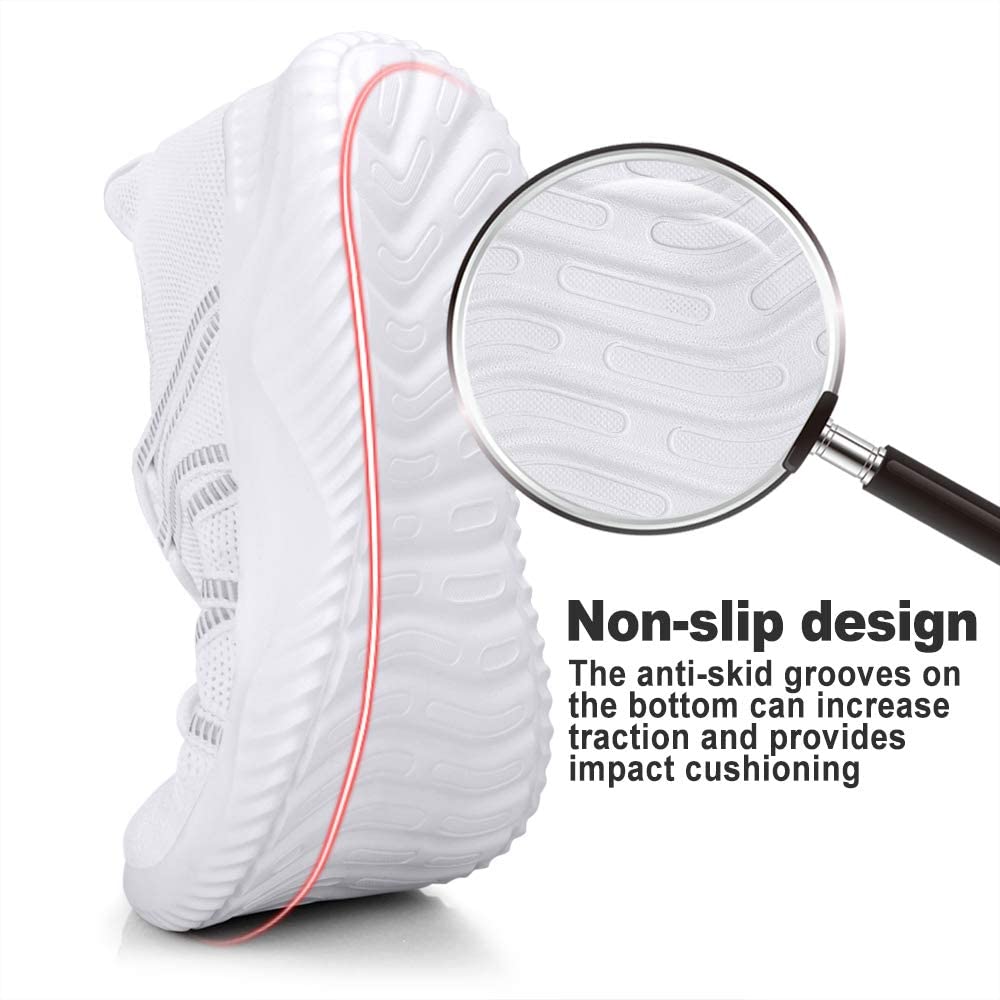 Feethit Mens Slip On Running Shoes Breathable Lightweight Comfortable Fashion Non Slip Sneakers for Men