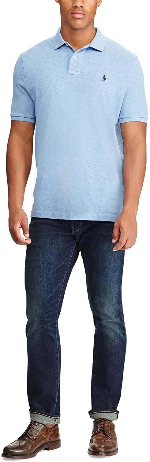 Polo RL Men's Custom Slim Fit Mesh Pony Shirt