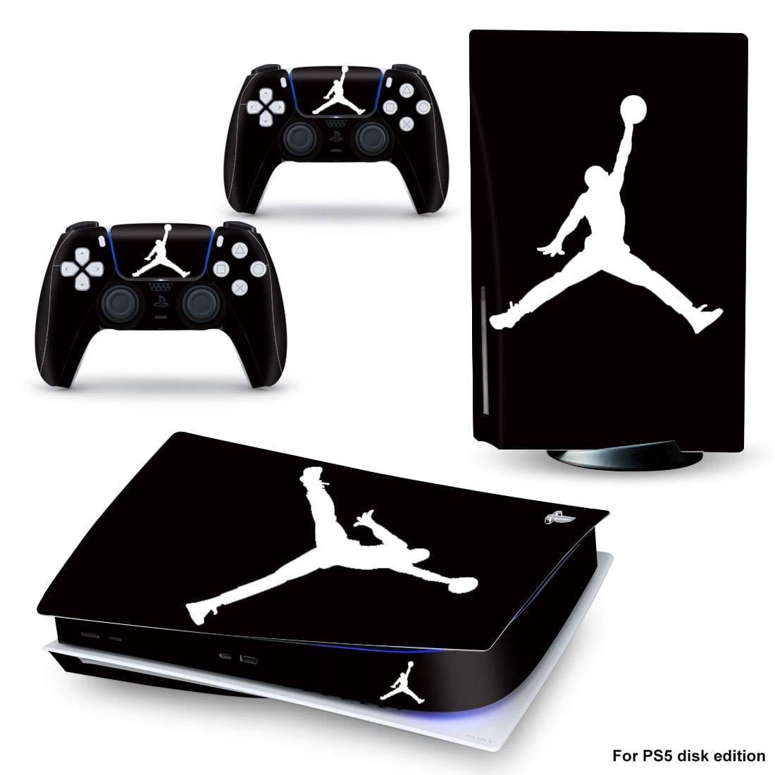 playstation 5 console skin and ps5 controller, Disk edition cover High Quality Black&White Sticker - JOY2ESpree
