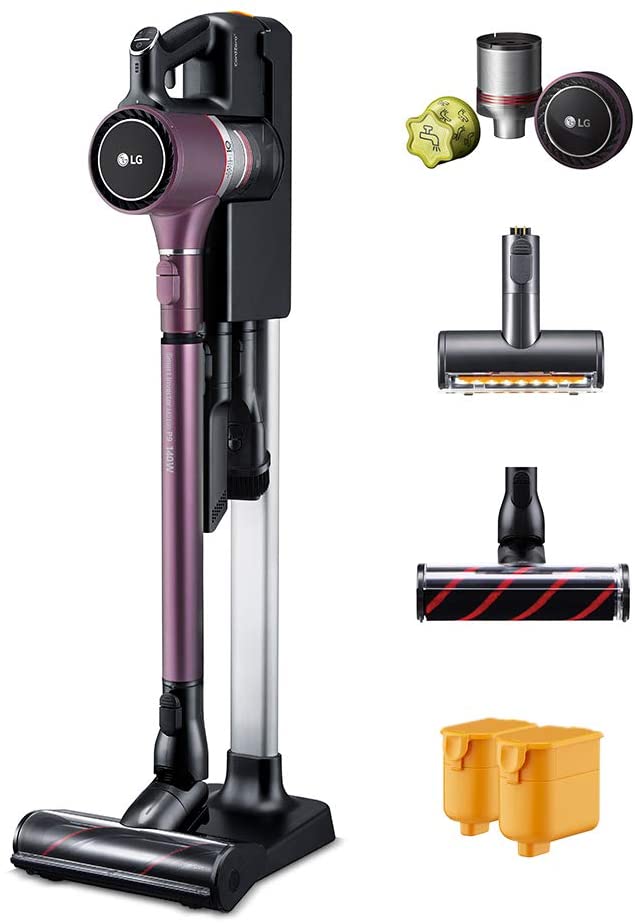 LG Cordzero A9 Ultimate, Two Batteries, for Hard-Floor, Carpet, Mattress, Car (A907GMS) Cordless Stick Vacuum, Matte Grey - JOY2ESpree