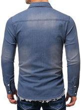 
                        
                          गैलरी व्यूवर में इमेज लोड करें, Cloudstyle Men's Regular Fit Button Down Casual Denim Shirts Long Sleeve Jean Shirts
                        
                      