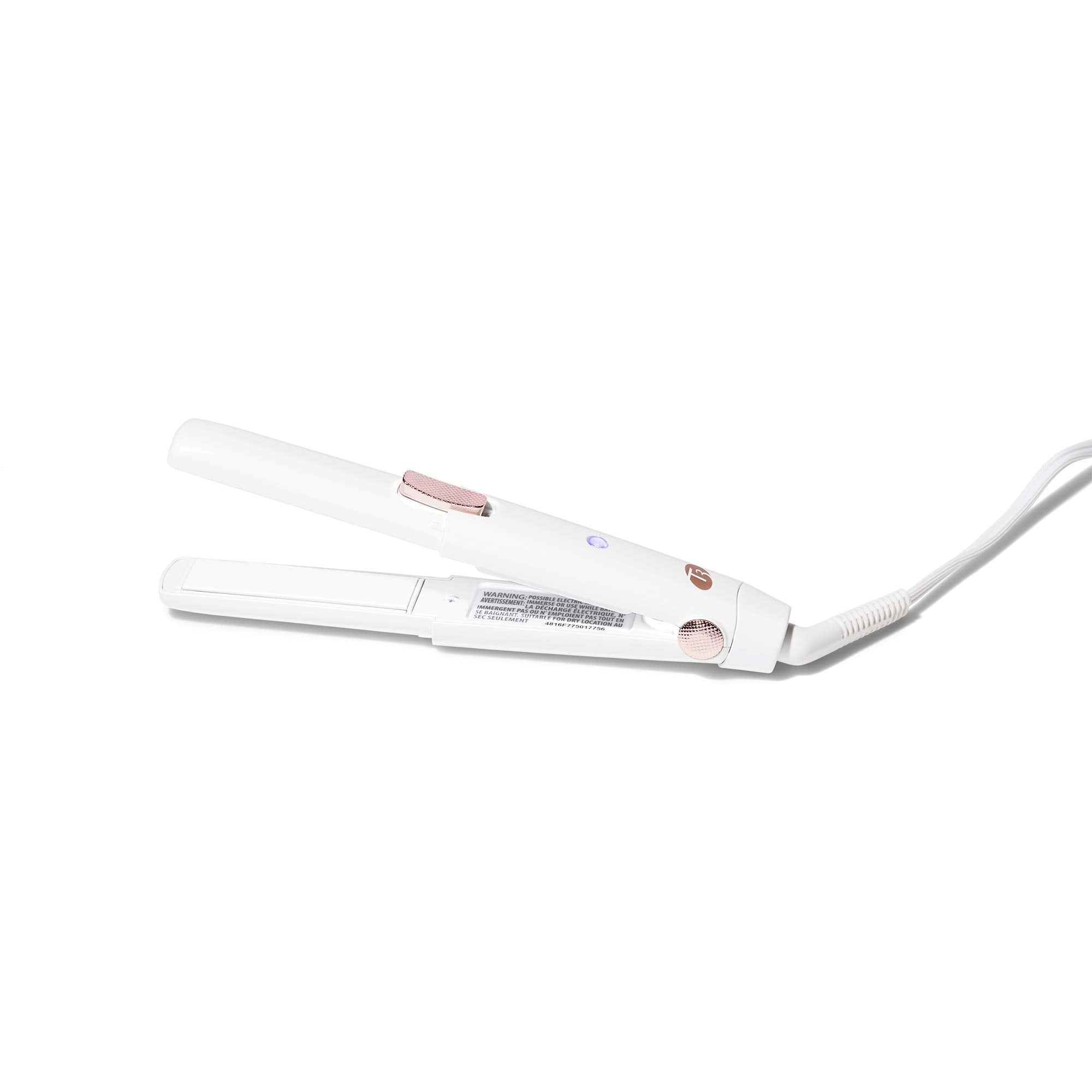T3 - SinglePass Compact Styling Iron (White & Rose Gold)