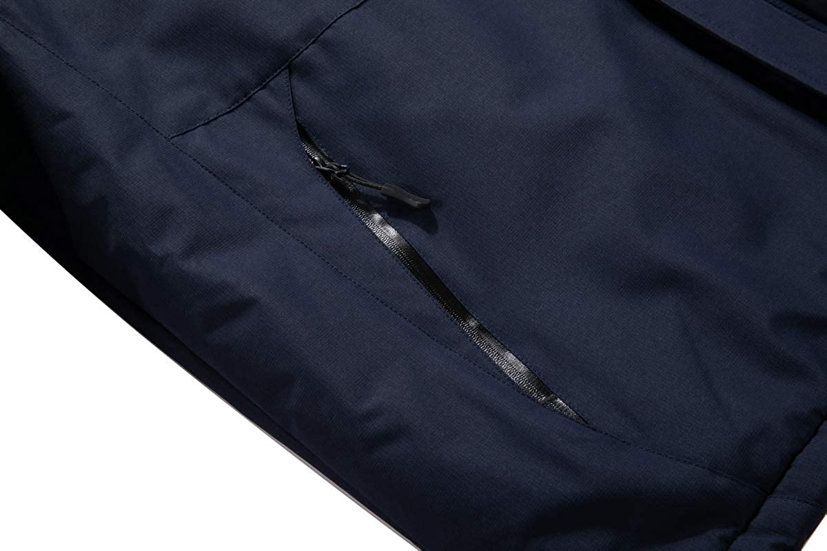 MOERDENG Men's Waterproof Ski Jacket Warm Winter Snow Coat Mountain Windbreaker Hooded Raincoat Snowboarding Jackets