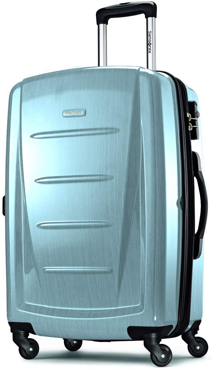 Samsonite Winfield 2 Hardside Expandable Luggage with Spinner Wheels, Charcoal, Checked-Large 28-Inch