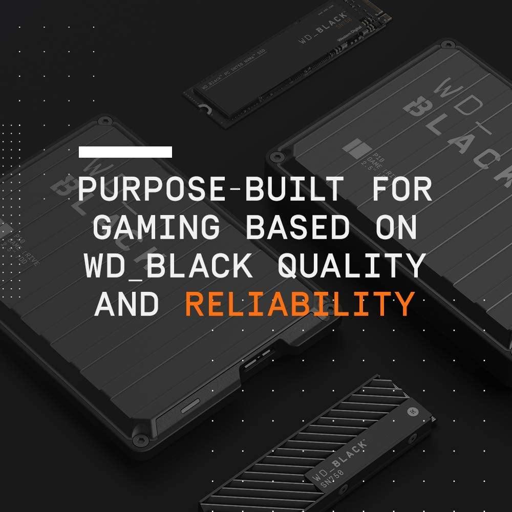 WD_Black 5TB P10 Game Drive, Portable External Hard Drive HDD, Compatible with Playstation, Xbox, PC, & Mac - WDBA3A0050BBK-WESN - JOY2ESpree