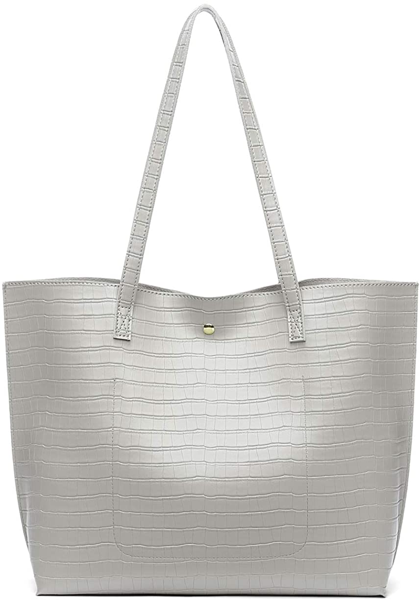 Women's Soft Faux Leather Tote Shoulder Bag from Dreubea, Big Capacity Tassel Handbag