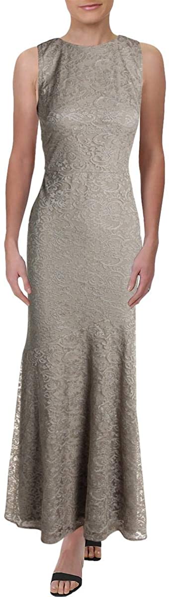 LAUREN RALPH LAUREN Jiliana Women's Embroidered Mesh Metallic Gown