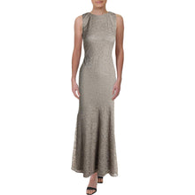 
                        
                          Load image into Gallery viewer, LAUREN RALPH LAUREN Jiliana Women's Embroidered Mesh Metallic Gown
                        
                      