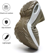 
                        
                          Load image into Gallery viewer, STQ Slip On Breathe Mesh Walking Shoes Women Fashion Sneakers Comfort Wedge Platform Loafers
                        
                      