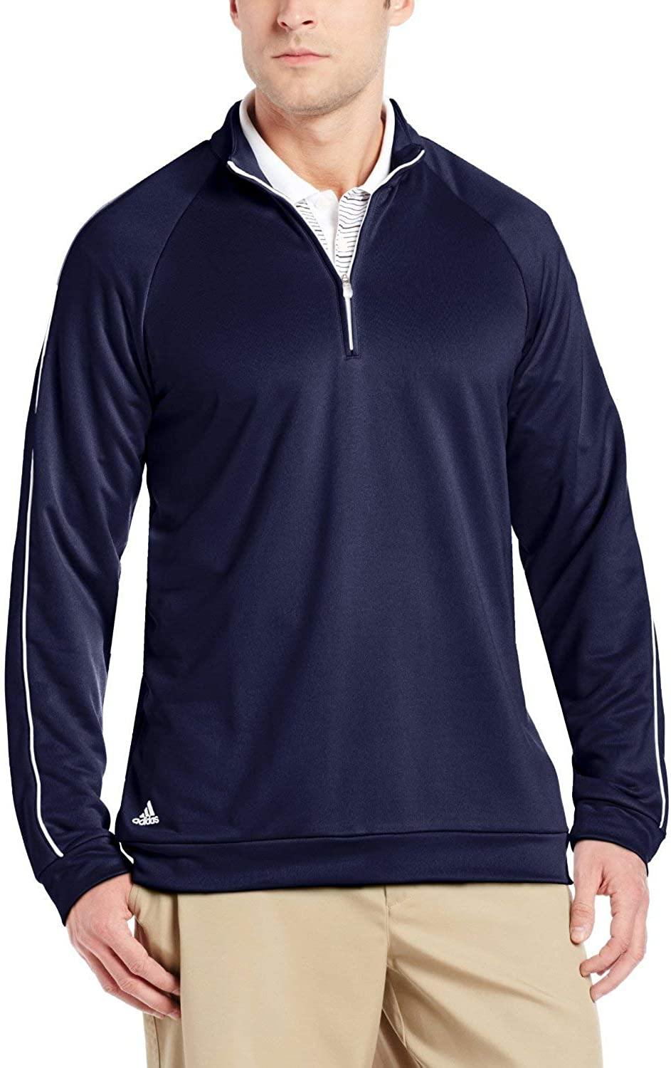 adidas Men's 3-Striped Piped 1/4 Zip Sweater - JOY2ESpree