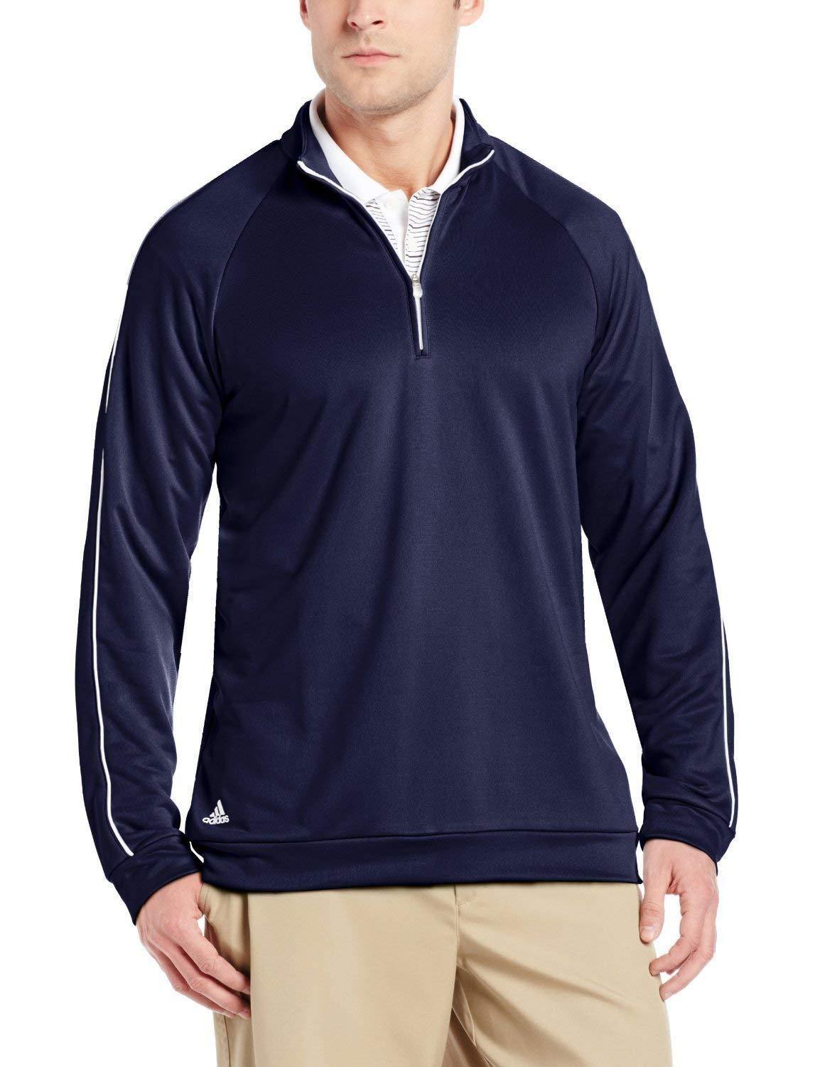 adidas Men's 3-Striped Piped 1/4 Zip Sweater - JOY2ESpree