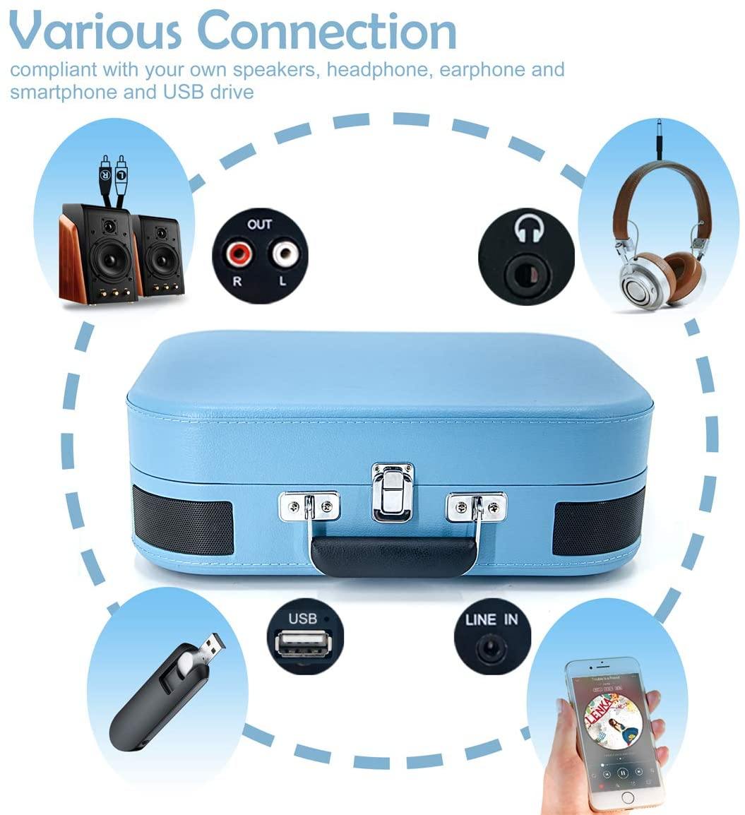 LP&No.1 Bluetooth Turntable HiFi System with Bookshelf Speakers - JOY2ESpree