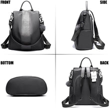 
                        
                          Load image into Gallery viewer, Women Backpack Purse Waterproof Nylon Anti-theft Rucksack Lightweight Shoulder Bag
                        
                      