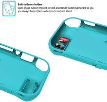 
                        
                          गैलरी व्यूवर में इमेज लोड करें, Orzly Grip Case for Nintendo Switch Lite – Case with Comfort Padded Hand Grips, Kickstand, Pack of Thumb Grips - Turquoise Blue - JOY2ESpree
                        
                      