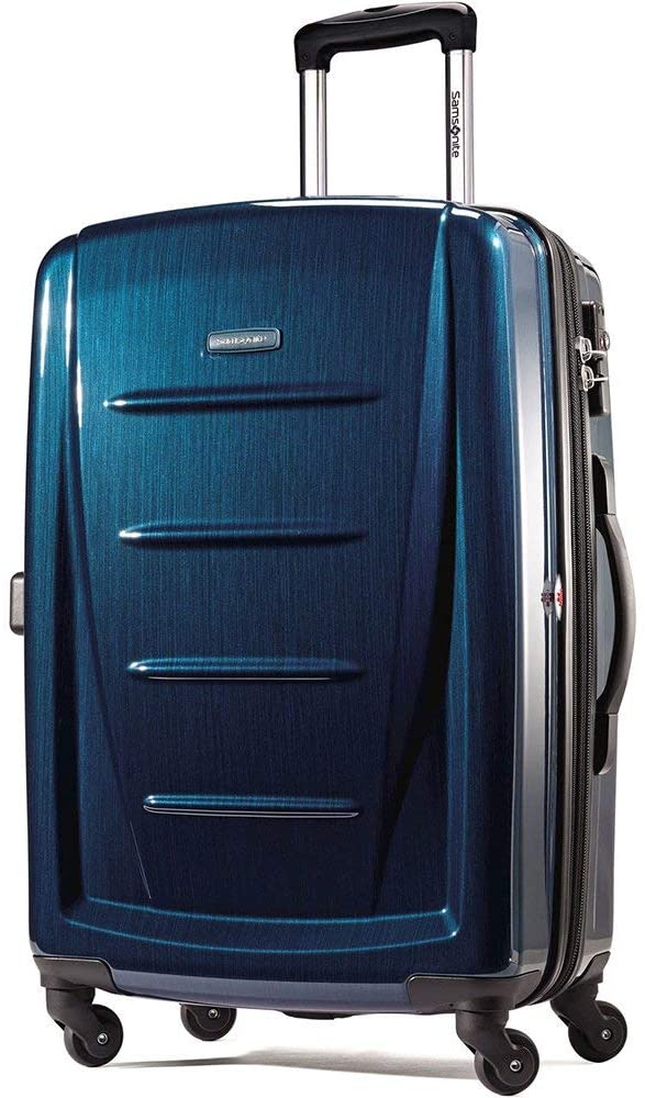 Samsonite Winfield 2 Hardside Expandable Luggage with Spinner Wheels, Charcoal, Checked-Large 28-Inch