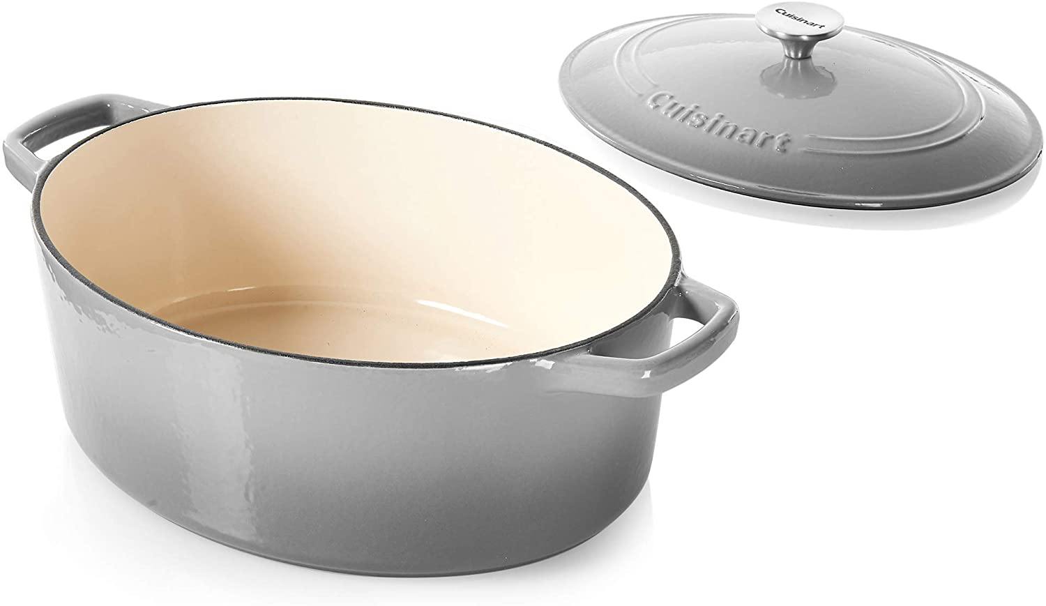 Cuisinart Cast Iron Casserole, Terracotta Orange, 5.5 Quart - JOY2ESpree