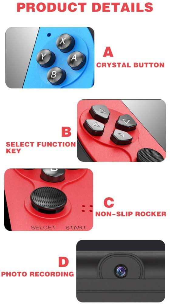 yierda Handheld Game Console X7 Retro Nostalgic Dual Joystick 4.3-Inch High-Definition Screen - JOY2ESpree