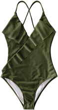 
                        
                          Muat gambar ke penampil Galeri, CUPSHE Women's One Piece Swimsuit Ruffle Wrap Textured Beach Swimwear Bathing Suits
                        
                      