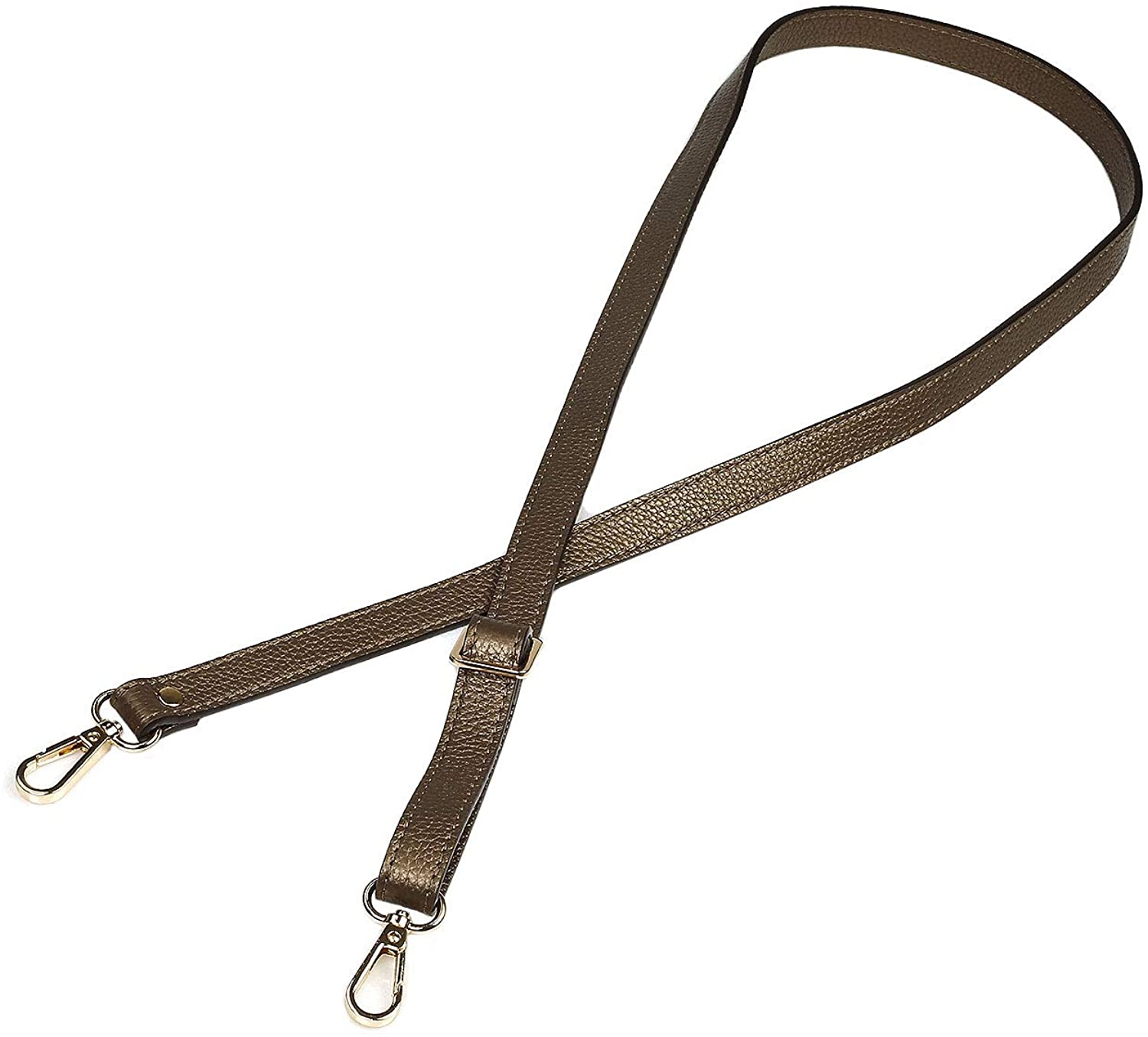 VanEnjoy Full Grain Leather Adjustable Replacement Strap for Crossbody Bag Purse, 26-51"Long 0.71"Wide