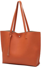 
                        
                          將圖片載入圖庫檢視器 Women's Soft Faux Leather Tote Shoulder Bag from Dreubea, Big Capacity Tassel Handbag
                        
                      