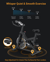 
                        
                          將圖片載入圖庫檢視器 Indoor Cycling Bike Stationary - Exercise Bike for Home Cardio Workout with Comfortable Seat Cushion &amp; Silent Belt Drive &amp; Pad Holder - JOY2ESpree
                        
                      
