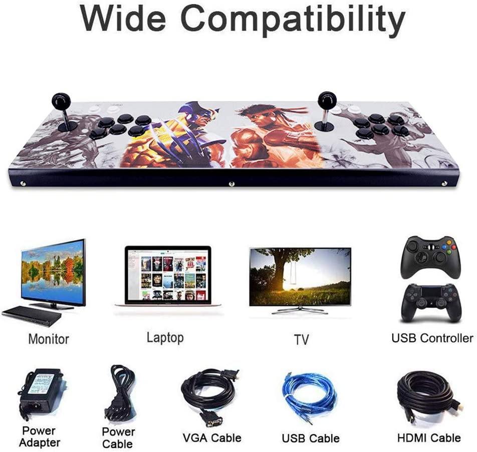 MOSTOP 3D & 2D Arcade Video Game Console 2680 Games in 1 Pandora's Box 180 3D Games 1080P HD 2 Players Arcade Machine - JOY2ESpree