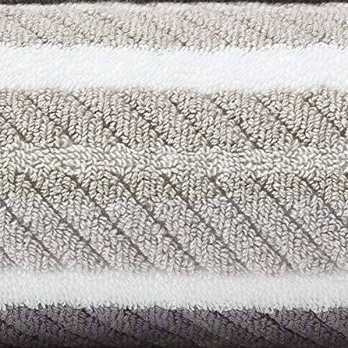 Tommy Bahama Ocean Bay Stripe Bath Towel Set, 54 x 28, Grey