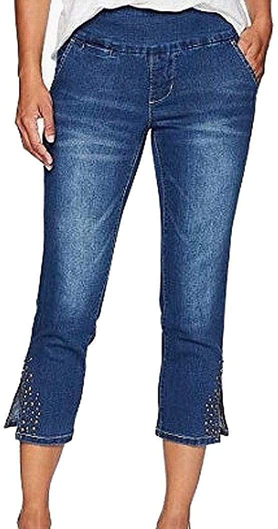 Jag Jeans Women's Naomi Pull on Crop with Studs