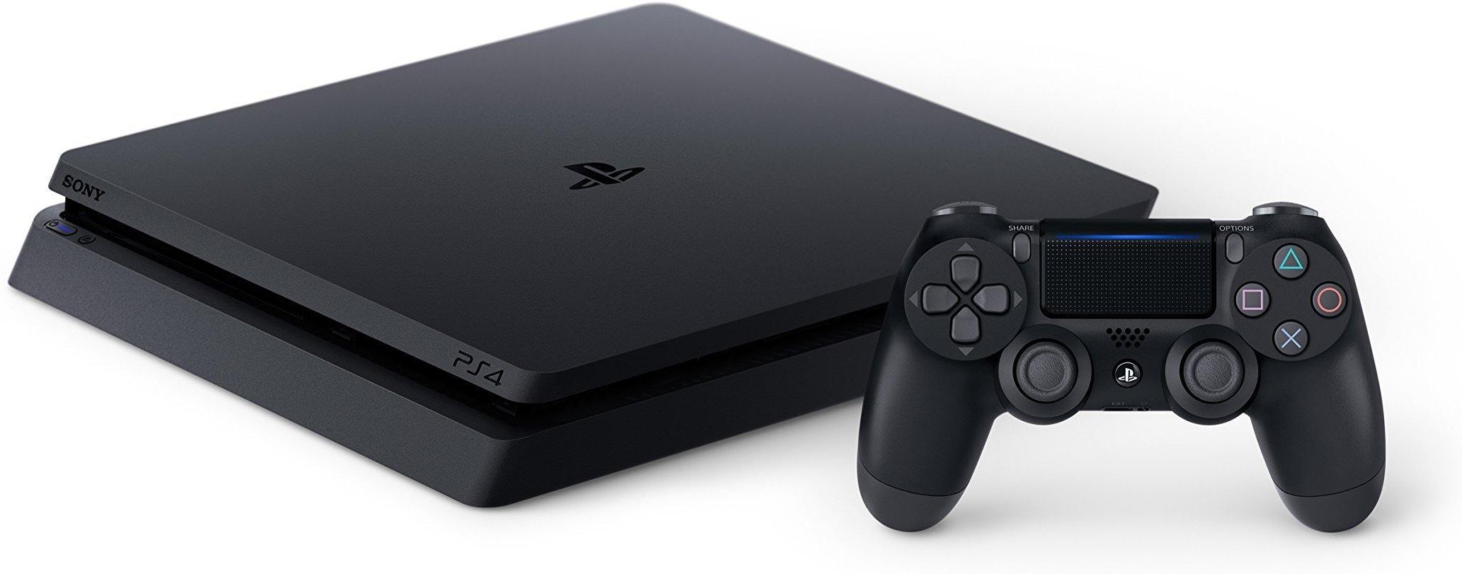 SONY PlayStation 4 Slim 1TB Console, Light & Slim PS4 System, 1TB Hard Drive, All the Greatest Games, TV, Music & More - JOY2ESpree