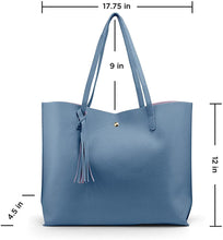 
                        
                          Cargar imagen en el visor de la galería, Oct17 Women Large Tote Bag - Tassels Faux Leather Shoulder Handbags, Fashion Ladies Purses Satchel Messenger Bags
                        
                      