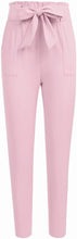 
                        
                          Load image into Gallery viewer, Freeprance Women's Pants Casual Trouser Paper Bag Pants Elastic Waist Slim Pockets
                        
                      