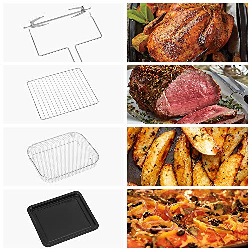Air Fryer Convection Oven Combo 10-in-1 Countertop Airfryer 24QT Ultra Large Capacity Toaster Oven for Large Family Chicken - JOY2ESpree